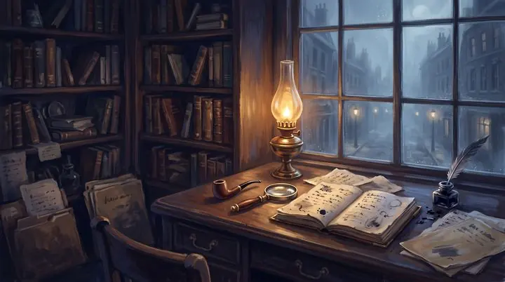 Illustration zur Geschichte Der Hund der Baskervilles – 2. Das Rätsel